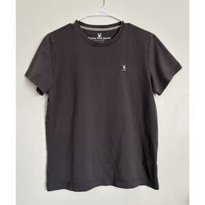 Dark Grey Men's Psycho Bunny Pima Cotton T-Shirt 4/S